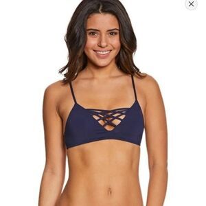 L*Space Womens Size Medium Sensual Solid Jaime Bikini Top